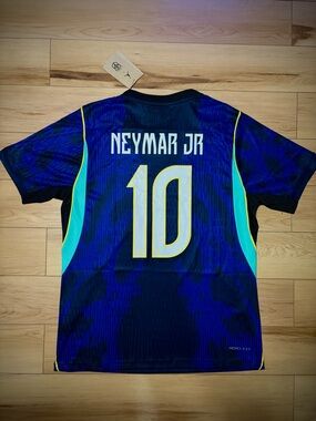 Neymar Jr #10 Brazil 2025/26 Away World Cup Jersey Size M